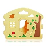 BABY VIVO Laufgitter Laufstall Baby Absperrgitter Krabbelgitter Schutzgitter für Kinder aus Kunststoff mit Tür und Spielzeug 14 Elemente - 7