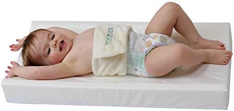 PooPoose Wiggle Free Diaper Changing Pad/ Changing Table Pad, White, 16 X 32 X 3.5 by PooPoose