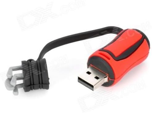 Red Novelty Golf Bag USB Stick 8GB Flash Drive Key Ring Fathers Day Dad Gift