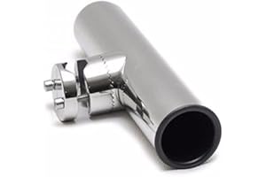 FreeTec 1pcs Edelstahl Angelrutenhalter Rotierbar Rutenhalter für Rails