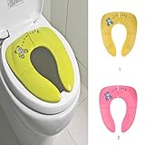 Klapp Reise Töpfchen Sitz wc Für Baby Portable Ausbildung Toilette Kleinkind Fushcia - 6