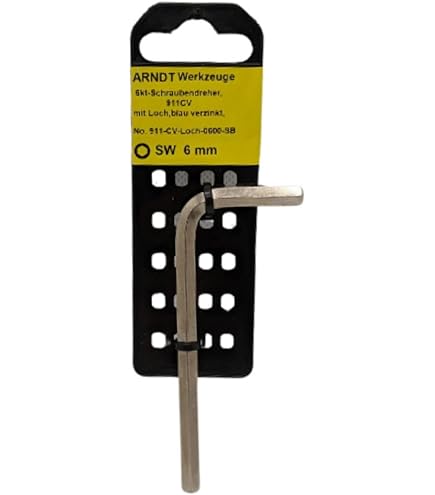 Bondhus 6mm Tamper Resistant Hex L-Wrench - 5 Piece Set With ProGuard Finish