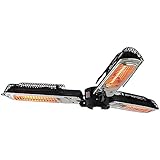 Parasol Electric Heater, Patio Umbrella Heaters, Folding Space Heater with 3 Heating Panels for Garden Outdoor, 2000 Watts