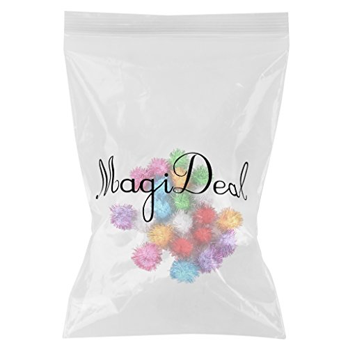 3.5cm Glitzy Tinsel Pompoms Bälle mit Catnip Katzenspielzeug Spritz - 2