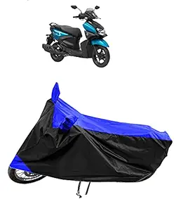 TRICWAY Presents Superior Polyester Fabric Two Wheeler Bike/Scooty Body Cover for Yamaha Ray ZR 125 with Semi Waterproof and Dust Proof (Royal Blue)