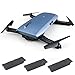 Produktbild MRULIC JJRC H47 Elfie faltbar 720p HD WiFi FPV Quadcopter 360-Grad-Rotationen in Richtung (Blau)