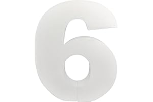 DecoPorex - Numeri 40 cm altezza polistirolo espanso per decorazione di eventi, festeggi, anniversario e compleanni (6)