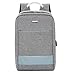 Price comparison product image GCCLCFGG Laptop Backpack, Anti-theft Backpack with USB Charging Port and Headphone Jack Waterproof School Backpack 15.6-inch PC Laptop Bag for University, Work, Travel - Grey