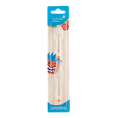 Brush-Baby KidzSonic Electric Toothbrush Replacement Brush Heads 6+ yrs