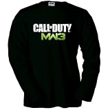 Algodón 100% Camiseta Call Of Duty Modern Warfare 3 Logo Classic manga larga (Talla: Talla L Unisex Ancho/Largo [56cm/74cm] Aprox])