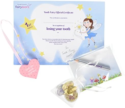 Fairydoorz Tooth Fairy Bundle Ornaments, Pink