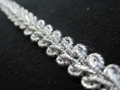 h1919 1 Handicraft blade (silver color) Width 0.8 cm x length 0.5 m Winding