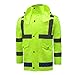 Produktbild FH High-Speed Reflektierende Regenjacke, Verkehr Fluoreszierende Sicherheitsjacke Outdoor Riding Wasserdichte Jacke (größe : S)