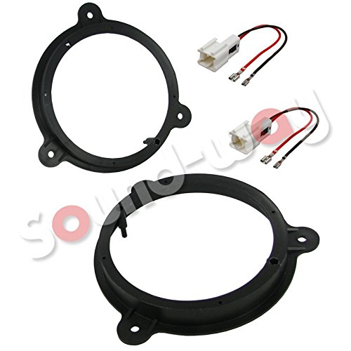 sound-way Kit Montage Haut-parleurs 16,5 cm Cadre Supports pour Dacia/Nissan