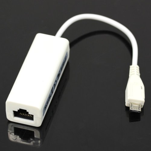 HeroNeo Trendy Micro Mini 5 pin USB a RJ45 10/100 m red Ethernet adaptador para mesa de PC