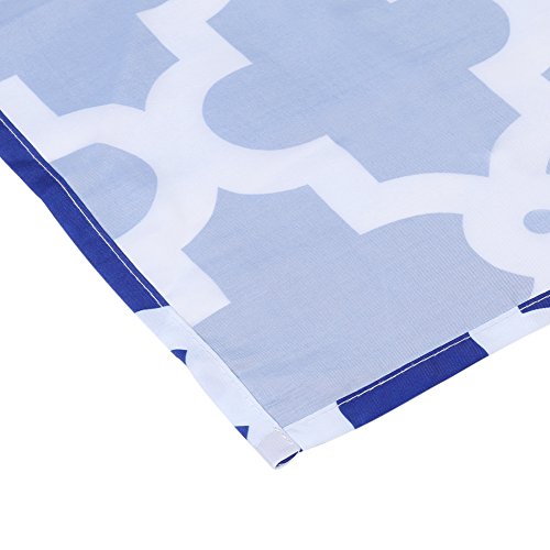 Nakital Duschvorhänge weiß Blue Top Qualität Anti-Schimmel Duschvorhang Digitaldruck inkl. 12 Duschvorhangringe für Badezimmer Art-I 180x180cm WC Zubehör Out of the - 5
