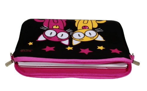 Kitty to Go LS144-17 Love Dreams Designer Schutzhülle für Laptops und Notebooks mit einer Bildschirmdiagonale von 43,9 cm (17,3 Zoll) pink-schwarz - 8