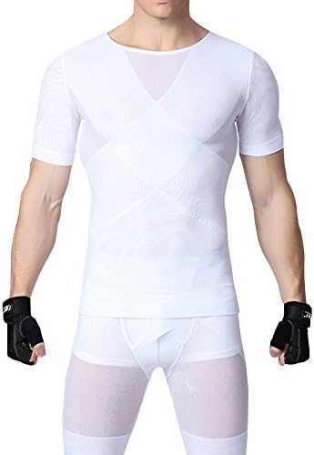 Mens Slimming Body Shaper Seamless Vest Undershirt Shirt Abdomen Slim Waist Corsets Bodysuit