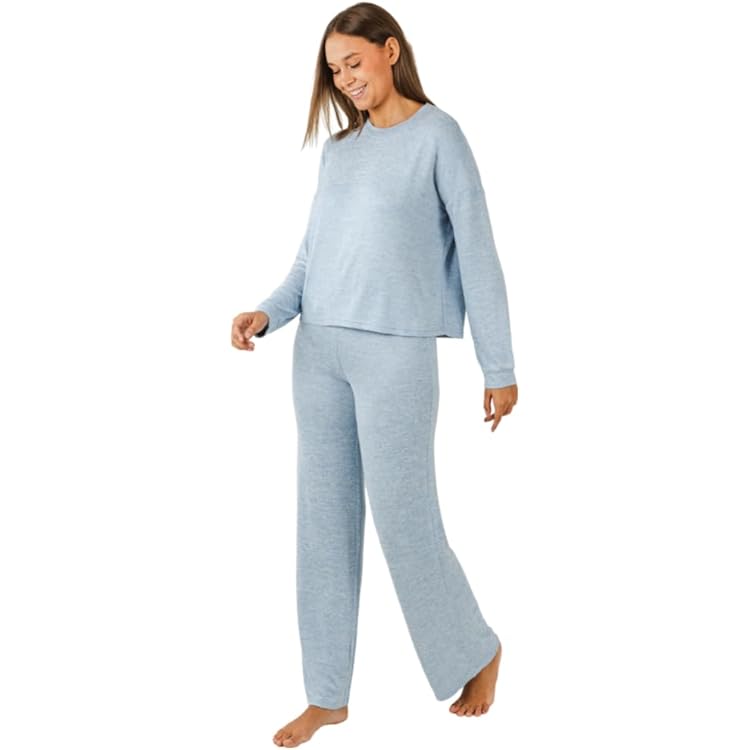 Yamamay Pigiama Donna FGFD&OU Pigiama Donna Maglietta Manica Corta E Maniche Lunghe Scollo A V + Pantalone Pigiama A Righe Morbido E Confortevole Casual Oversize Primavera Estivo Autunno E Inverno (Nero Lungo-1