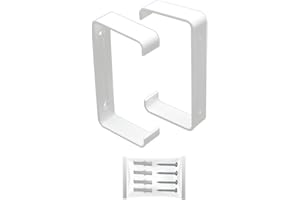 H&C VENT Fixation de support de conduit 55 x 110 mm pour système de ventilation à canal plat en PVC - 2 pièces - Élément HVAC rectangulaire