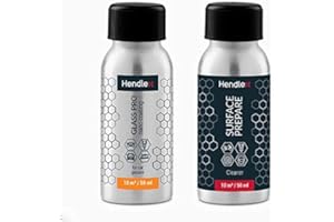 Nano Car Glass Coating Hendlex Glass PRO ‒ Tratamiento hidrofóbico invisible y muy duradero para el parabrisas, repele la lluvia y sella