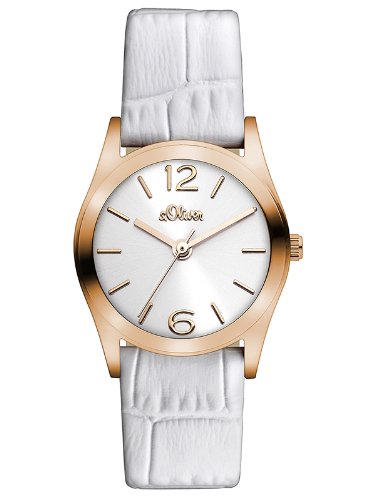 s.Oliver Damen-Armbanduhr XS Analog Quarz Leder SO-2622-LQ