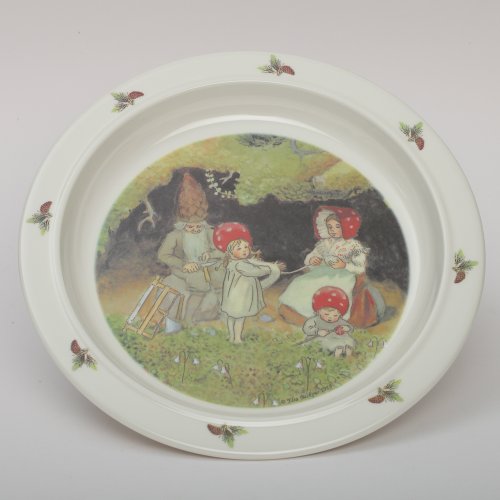Preisvergleich Produktbild Scandic-Toys Flacher Teller die Wichtelkinder von Elsa Beskow