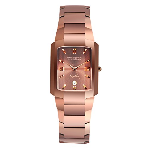 TIME100 Herrenarmbanduhr Jungen Liebhaber Wolfram Stahl Square Saphirglas Analog Quarz Armbanduhr #W50109G.03A TIME100 Herrenarmbanduhr Jungen Liebhaber Wolfram Stahl Square Saphirglas Analog Quarz Armbanduhr #W50109G.03A
