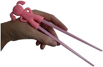 Unique Boutique – Seniors Chopsticks Chopsticks for Beginners Kids Learning Aid Black White Red Purple Pink Green Blue, rosa Mädchen, One