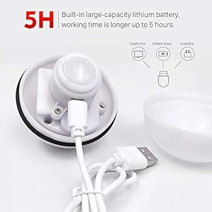 Decdeal Bola de Juguete Eléctrica para Gatos Ejercicio Chase Luz LED Dirección Recargable USB Automáticamente Pelota Interactiva para Mascotas Perros