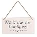 Produktbild Annastore Türschild Weihnachtsbäckerei zum Hängen im Retro-Look 30 x 15 cm