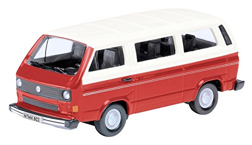 Schuco VW T3 Metal vehículo de juguete - vehículos de juguete (Metal, Rojo, Color blanco, 14 año(s), Niño, 1:87)