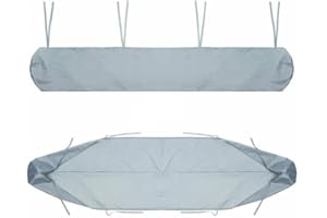 Floweringbeter Cubierta protectora para toldo de patio, bolsa de almacenamiento impermeable, protector contra el polvo, para toldos retráctiles manuales, varias longitudes (3,5 m, gris)