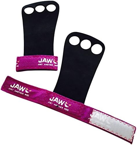 JAW Leather Pull-up Grips | Purple