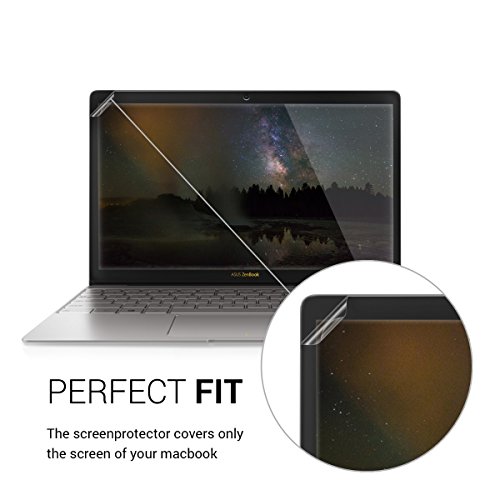 kwmobile Folie matt für Asus ZenBook 3 UX390UA Displayschutzfolie – Laptop Schutzfolie Displayschutz Anti-Fingerabdruck Displayfolie entspiegelt - 3