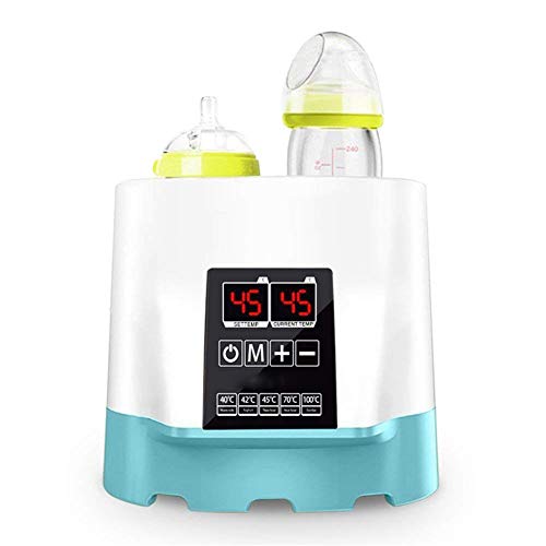Preisvergleich Produktbild Babykostwärmer Multifunktionale Elektronik baby flaschenwärmer, babykostwärmer, Flaschen Sterilisator, Doppelflaschen Design Smart Thermostat 5-in-1 Wärmer mit LCD-Echtzeitanzeige