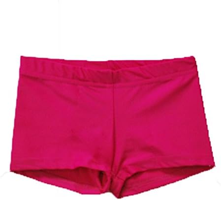 Big Girls Raspberry Solid Color Stretchy Dancewear Booty Shorts 12
