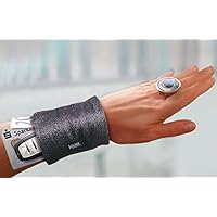 Handgelenktasche anthrazit schwarz Glitzer Armtasche Geldversteck Reißverschluss Geldbörse Pulstasche Handtasche Abendtasche Ausgehtasche Tasche Festival Urlaub Reisetasche Konzert