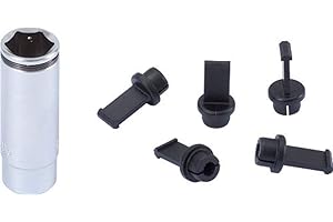 KS Tools 500.7345 Llave de vaso para bujías PSG, con 5 tapas de protección