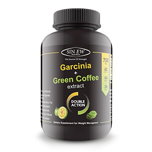 Sinew Nutrition Weight Management Combo 750mg (Garcinia Cambogia and Green Coffee Bean Extract) - 60 Pure Veg Capsules, 100 % Pure & Natural Appetite Suppressant Supplement RS.599 (70.00% Off) - Amazon