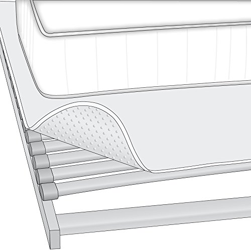 SETEX Matratzenunterlage mit Noppen, Größe 140 x 200 cm, Classic, N450140200151002, Weiß - 3