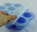 Silicone Freezer Storage Tray – Blue 10 x 1oz Serving BPA Free with Secure Clip-on Lid – Baby Food and Dishwasher Safe with Lifetime Guarantee