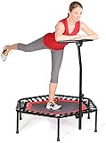 SportPlus Fitness Trampolin, Bungee-Seil-System, Ø 110 cm, bis 130 kg Benutzergewicht - 5