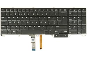RTDpart Laptop Keyboard For DELL Alienware 17 R2 R3 P43F UK United Kingdom NSK-LC1BC 0U PK1318F1A07 0KWJGT KWJGT black with backlit new