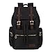 Produktbild Baby Wickelrucksack Wickeltasche KAUKKO Multifunktional Mama Rucksäcke Große Kapazität Babytasche Passform für Kinderwage (Schwarz JNL-P1-03-FBA)