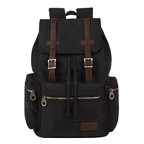 Preisvergleich Produktbild Baby Wickelrucksack Wickeltasche KAUKKO Multifunktional Mama Rucksäcke Große Kapazität Babytasche Passform für Kinderwage (Schwarz JNL-P1-03-FBA)