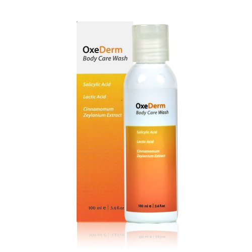 OxeDerm 100ml/3.4fl.oz Body Care Wash Back and Body Acne Treatment Shower Gel