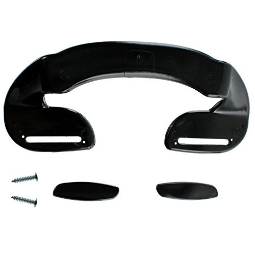 Preisvergleich Produktbild spares2go Tür Griff für Essentials Kühlschrank Gefrierschrank (190 mm, Schwarz)