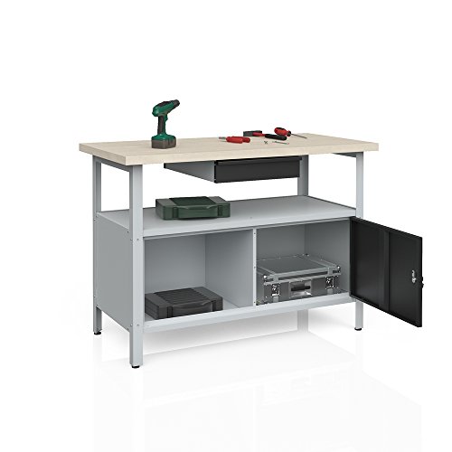 Werkbank Werkstatteinrichtung Schublade Werkzeugschrank Lochwand - 3