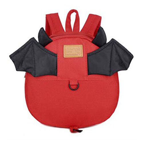 Preisvergleich Produktbild Baby Kind Kleinkind Kinderrucksack Kinder Rucksäcke Backpack Schultasche Rucksack Tasche mit Zügeln Leine Walking Sicherheitsgeschirr Red Bat Mxssi